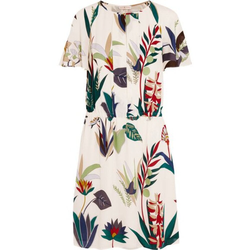 Tory Burch Anatolie Dress in New Ivory Utopia - sz 12